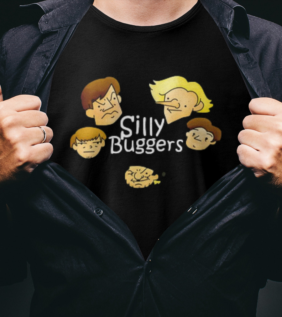 Silly Buggers Cartoon Faces Classic T-Shirt
