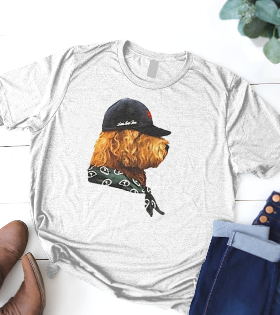 Aime Leon Dore Buddy Dog Wearing Cap And Scarf T-Shirt