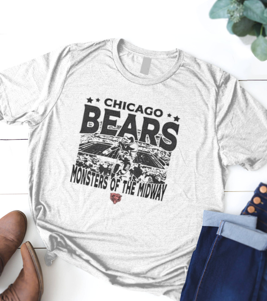 Chicago Bears Monsters Of The Midway Stadium T-Shirt