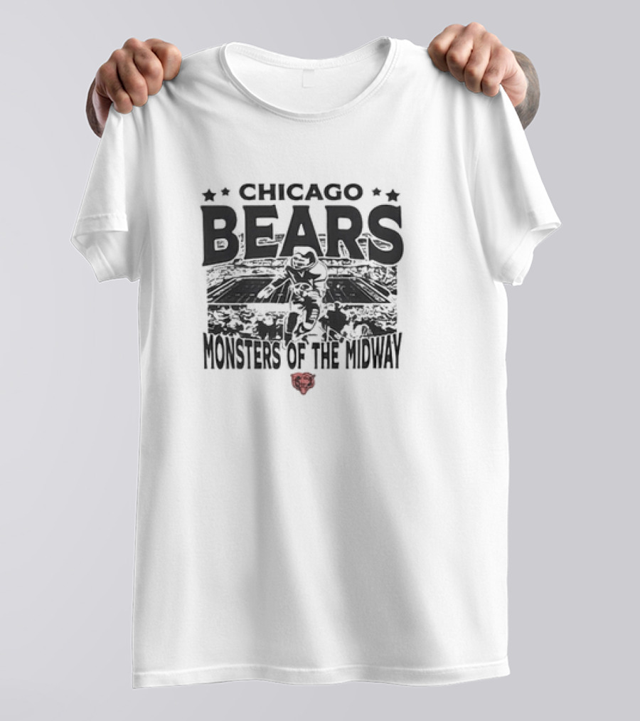 Chicago Bears Monsters Of The Midway Stadium T-Shirt