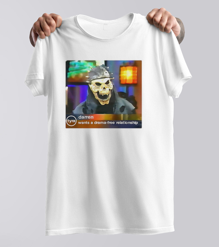 Tyra Darren Wants A Drama-Free Relationship Skeleton Mask T-Shirt