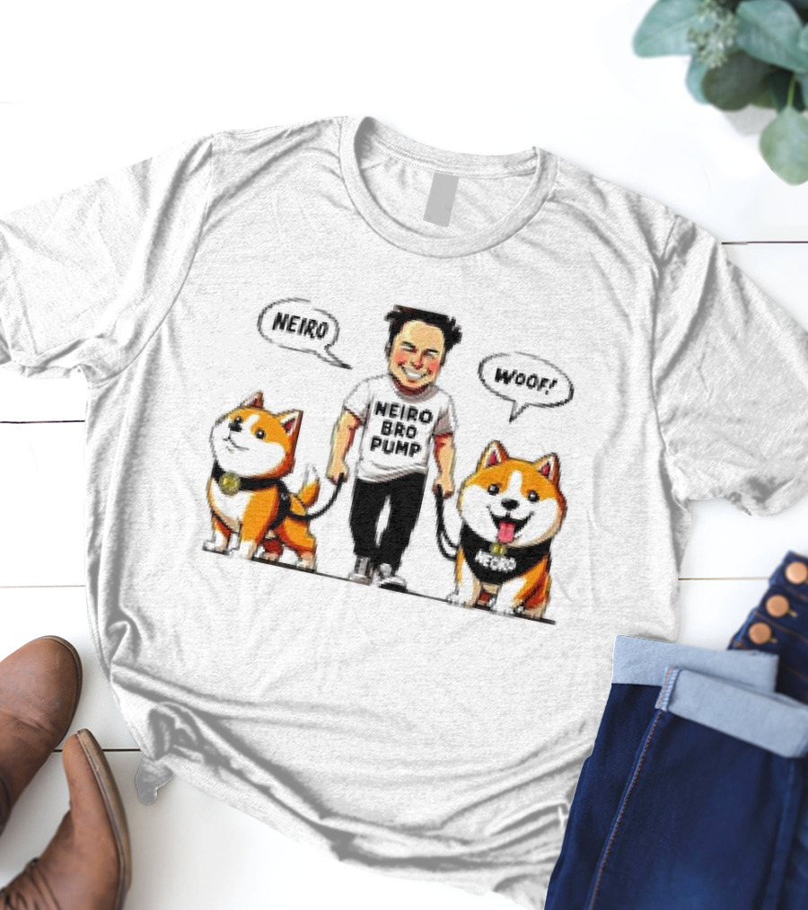Neiro Bro Pump Woof Neiro Dog Coin T-Shirt