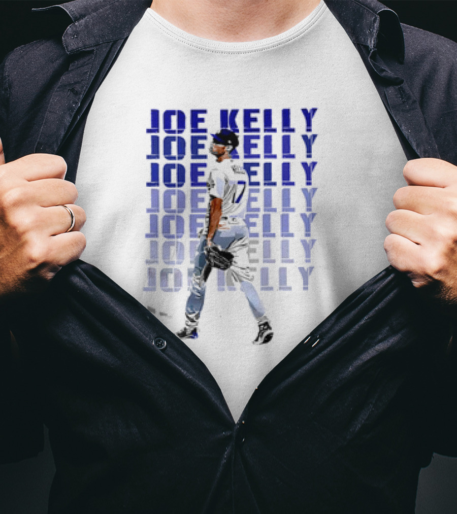 Joe Kelly Los Angeles Dodgers Baseball Player No. 17 T-Shirt