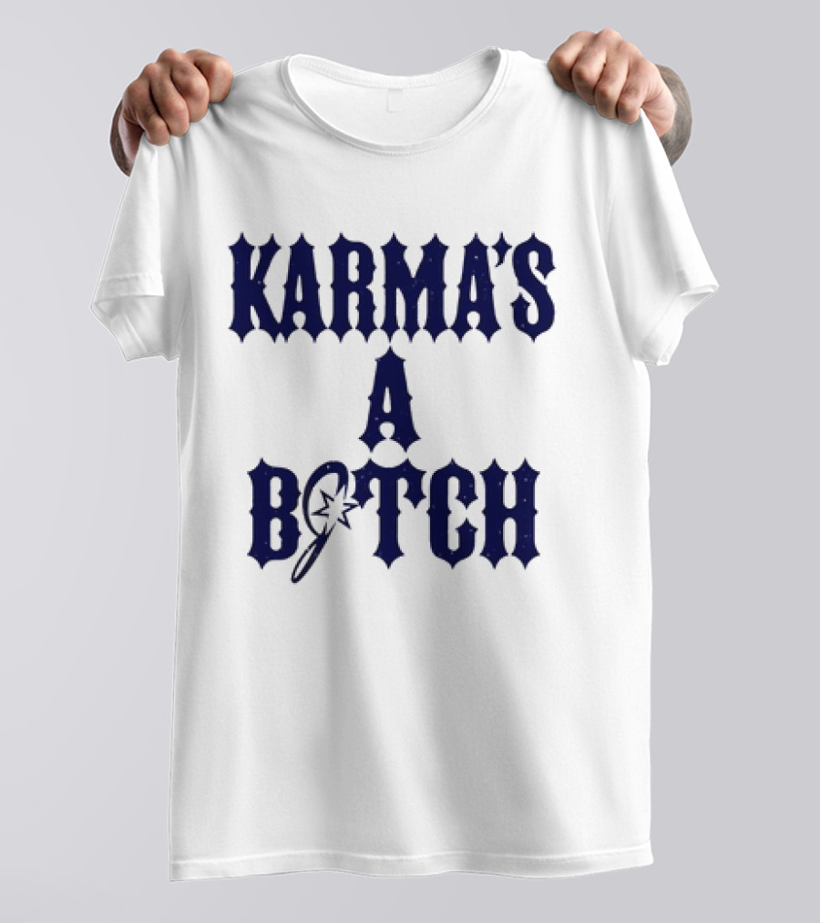 Karma's A Bitch Magic Wand Stars T-Shirt