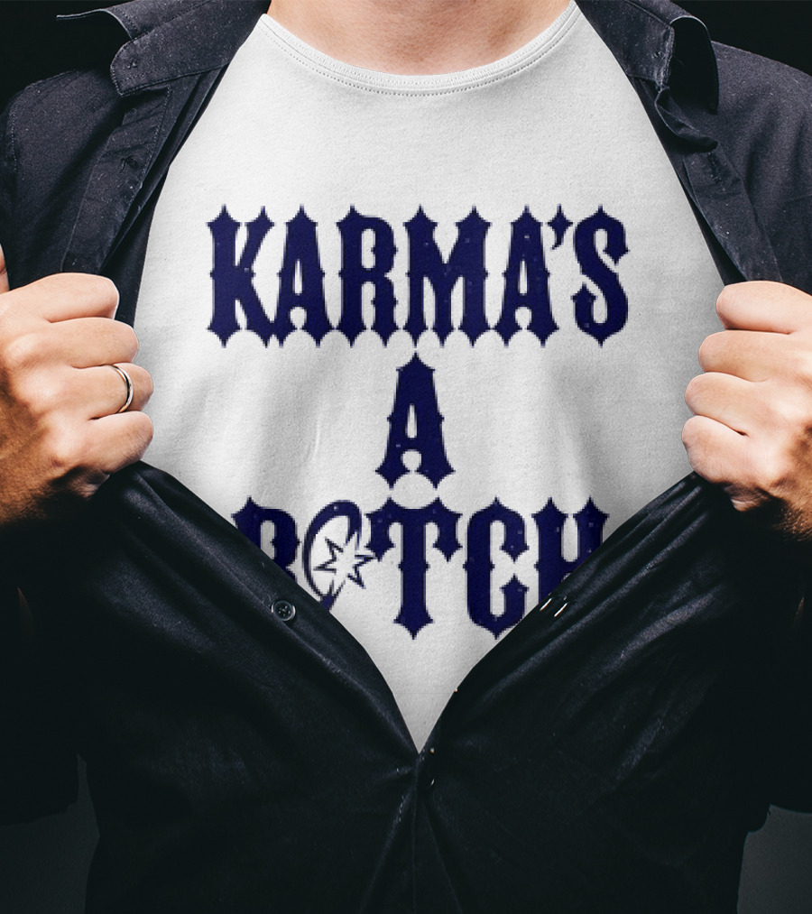 Karma's A Bitch Magic Wand Stars T-Shirt