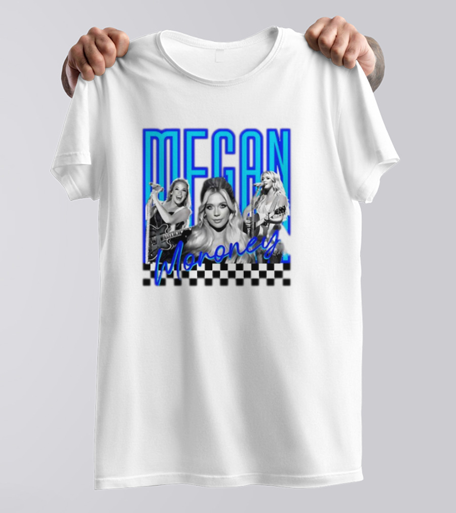 Megan Moroney Country Music Retro Checkered T-Shirt