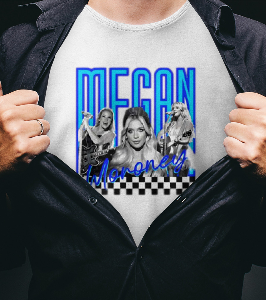 Megan Moroney Country Music Retro Checkered T-Shirt