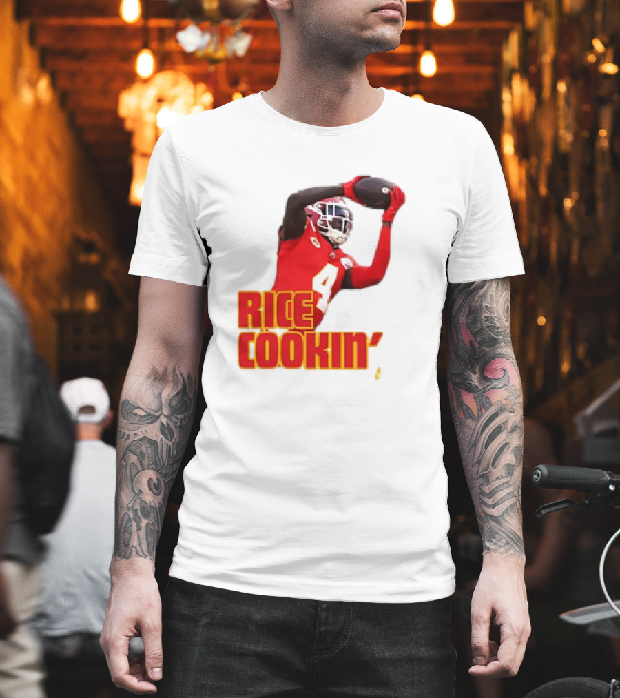 Rasheed Rice Cookin' Kansas City Chiefs Football WR1 T-Shirt