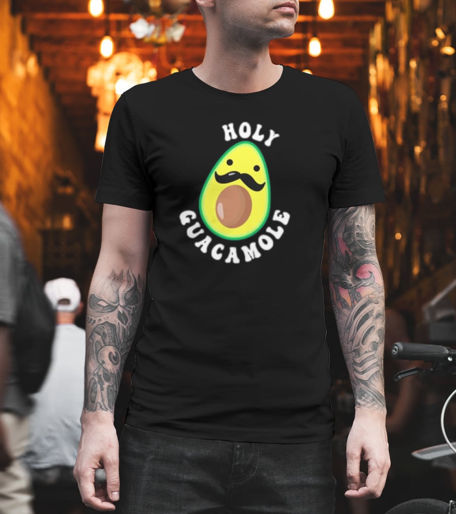 Holy Guacamole Meme Cartoon Avocado T-Shirt