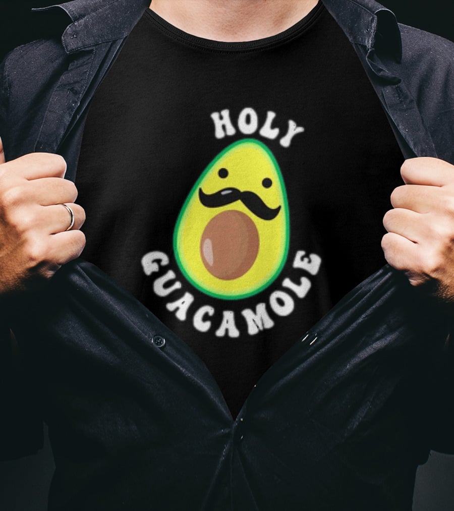 Holy Guacamole Meme Cartoon Avocado T-Shirt