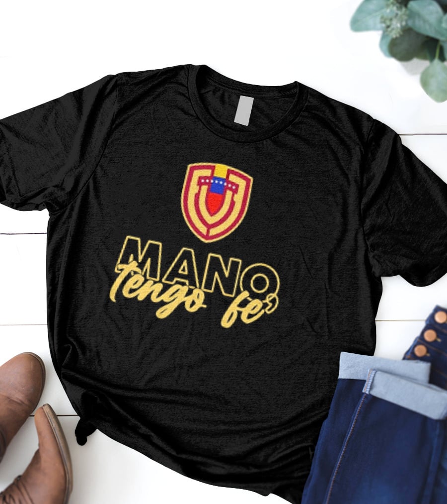 MANO TENGO FE Venezuela Football Team Logo Crest T-Shirt