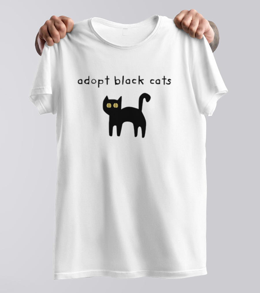 Adopt Black Cats With Yellow Eyes T-Shirt