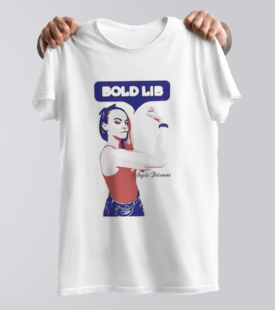 Bold Lib Angela Belcamino Retro Style Empowerment T-Shirt
