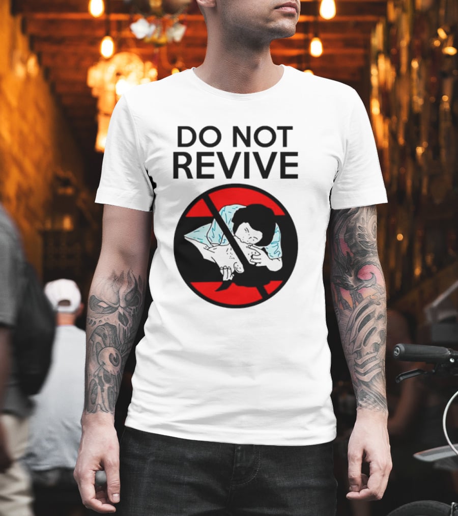 Do Not Revive CPR Parody Red Circle Cross T-Shirt