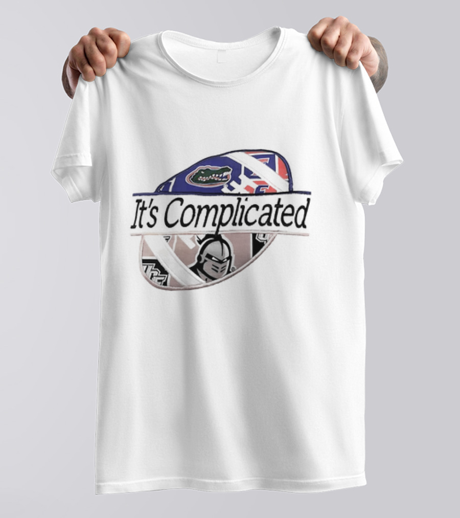 It's Complicated Florida Gators UCF Knights Logo Sports Rivalry T-Shirt