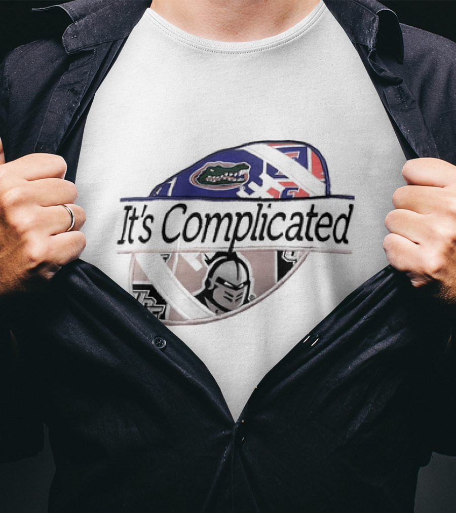 It's Complicated Florida Gators UCF Knights Logo Sports Rivalry T-Shirt