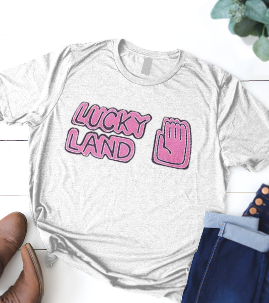 Lucky Land Jojo Jotaro Hand Pink T-Shirt