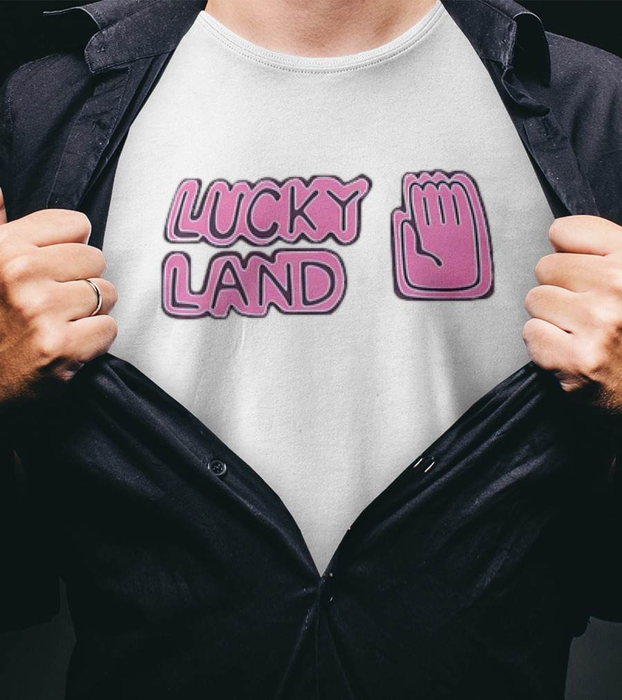 Lucky Land Jojo Jotaro Hand Pink T-Shirt