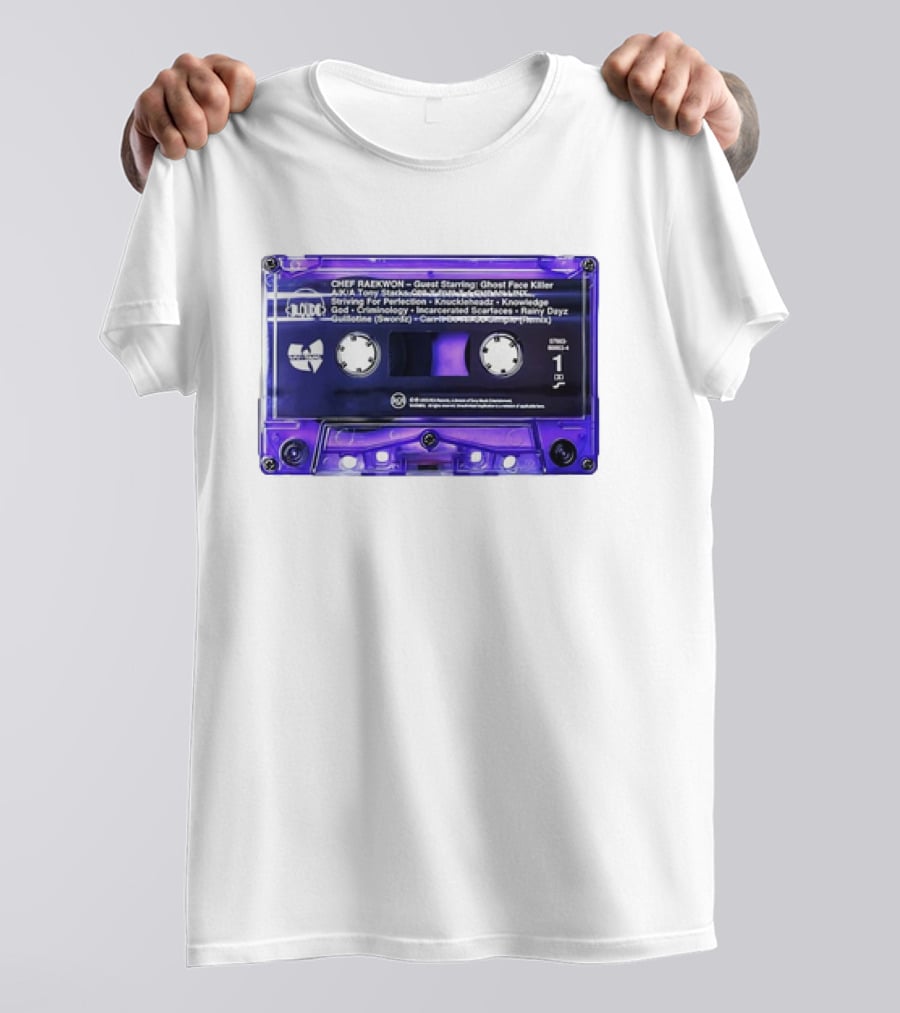 Chef Raekwon Purple Tape 1995 Loud Records Ghost Face Killer Featured Tracks T-Shirt