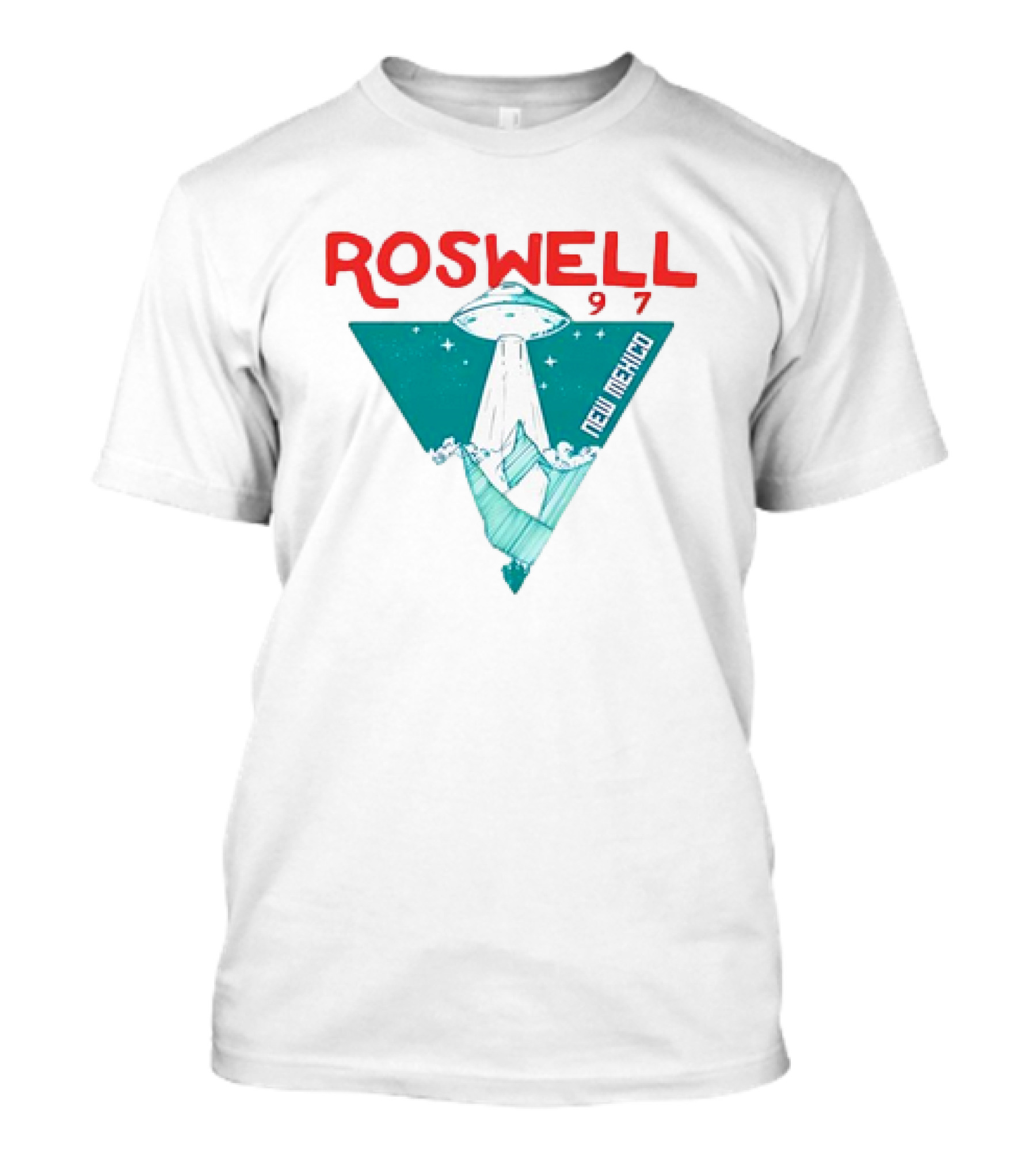 Roswell New Mexico 97 UFO Beam Flying Saucer Abduction T-Shirt