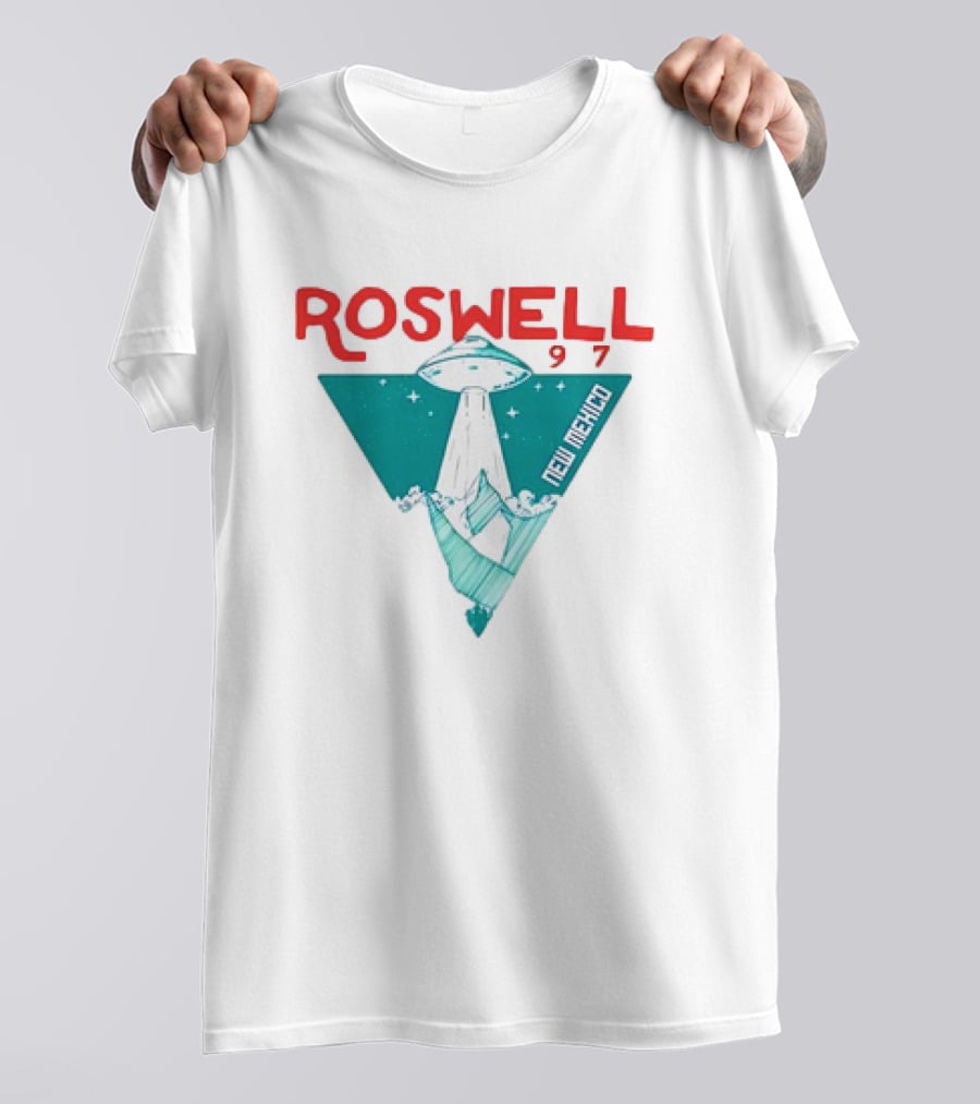 Roswell New Mexico 97 UFO Beam Flying Saucer Abduction T-Shirt