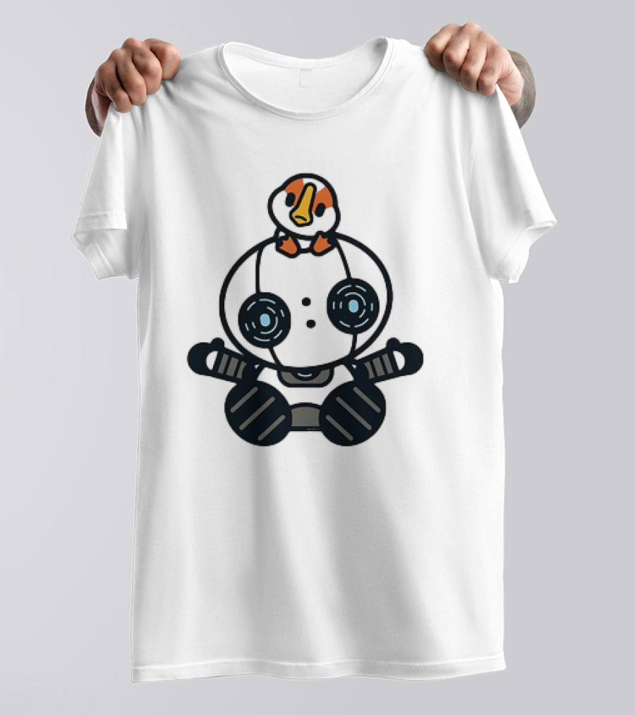 Roz And Brightbill The Wild Robot Hello Gosling Kawaii T-Shirt