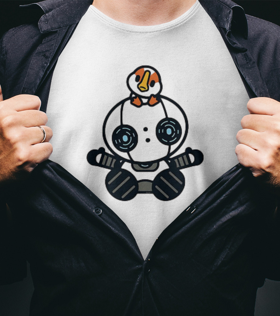 Roz And Brightbill The Wild Robot Hello Gosling Kawaii T-Shirt