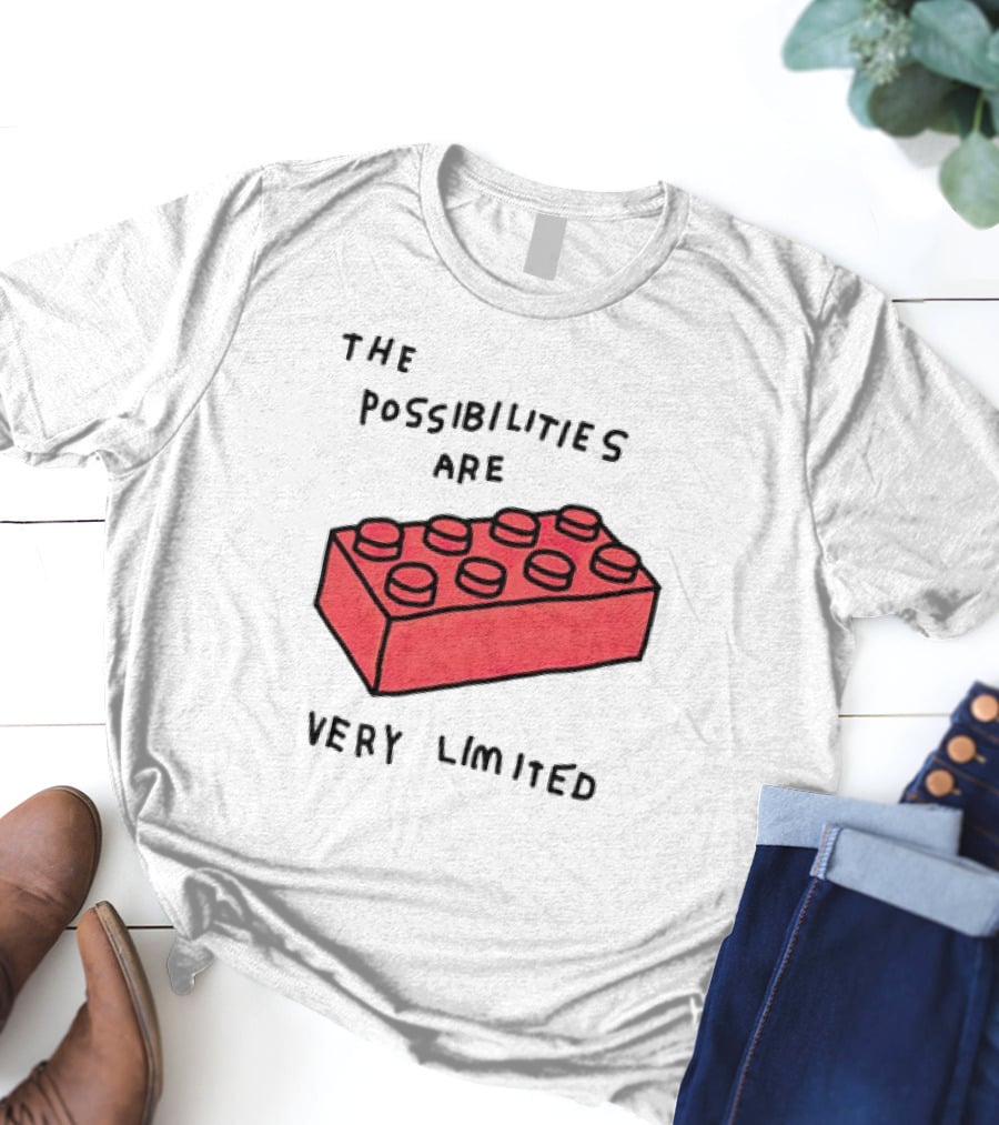 The Possibilities Are Very Limited Red Brick Block T-Shirt