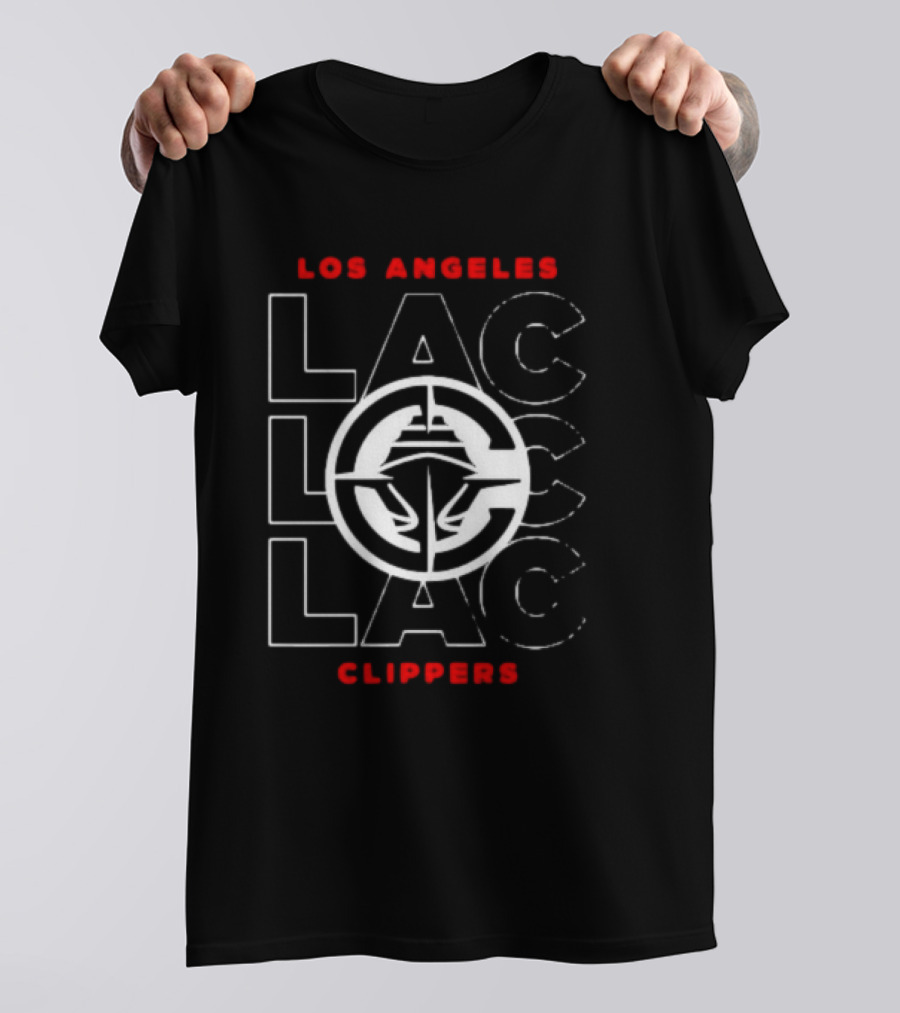 Los Angeles Clippers LAC City Emblem Black T-Shirt