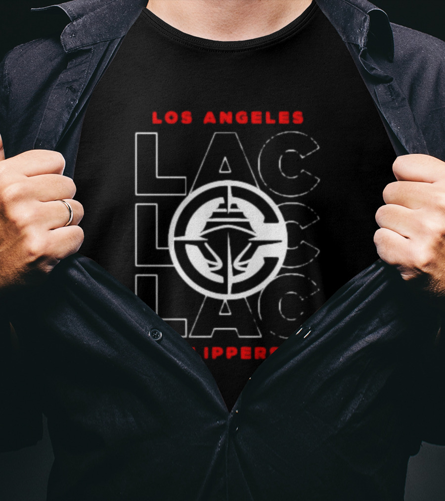 Los Angeles Clippers LAC City Emblem Black T-Shirt
