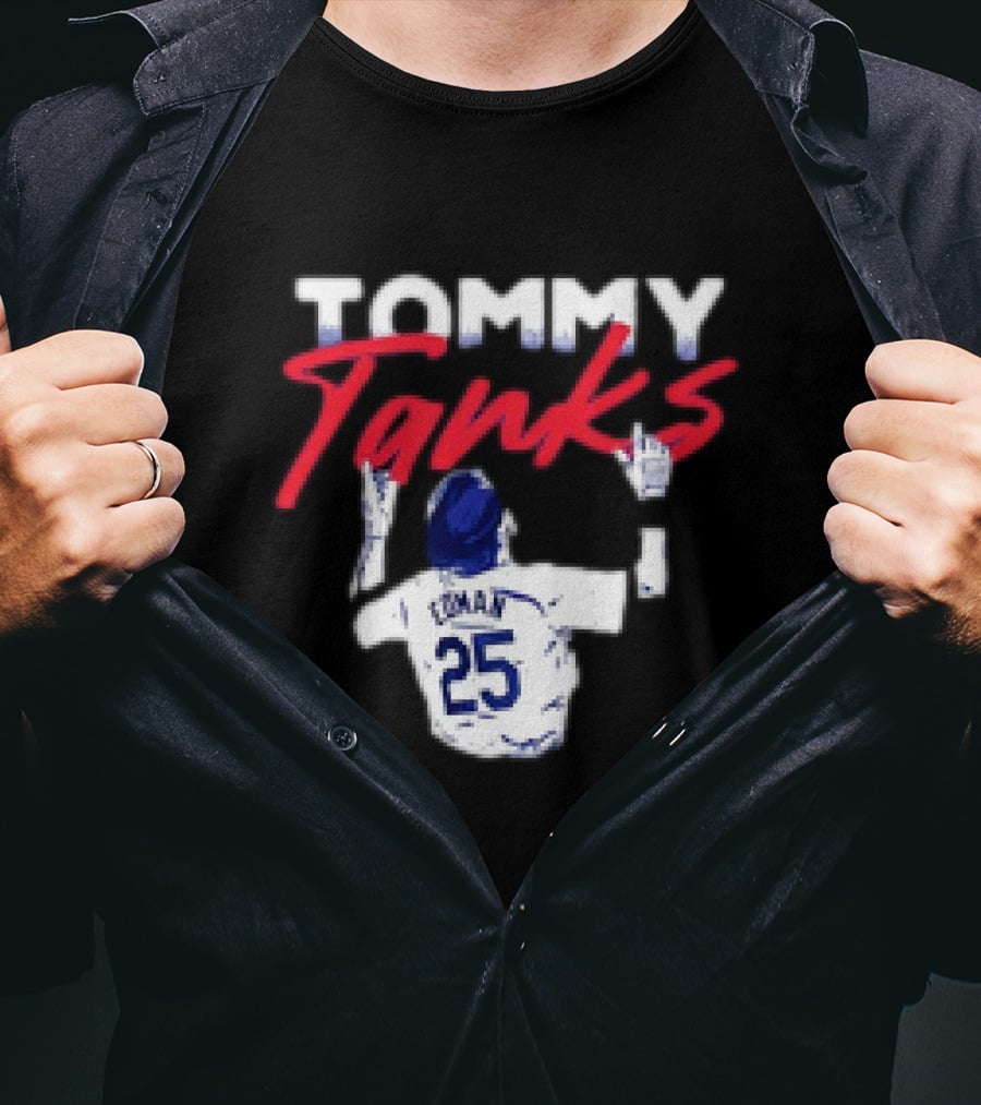 Tommy Tanks 25 Dodgers T-Shirt