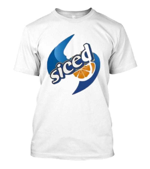 Orange Siced Hurricane Symbol Slice T-Shirt