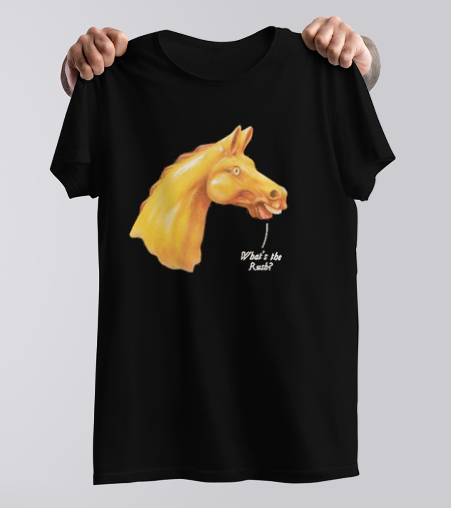We Live In Time Carousel Horse What's The Rush T-Shirt