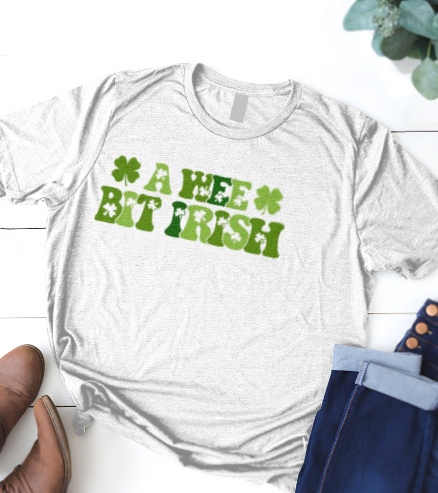 A Wee Bit Irish St Patrick’s Day Shamrock Heritage T-Shirt