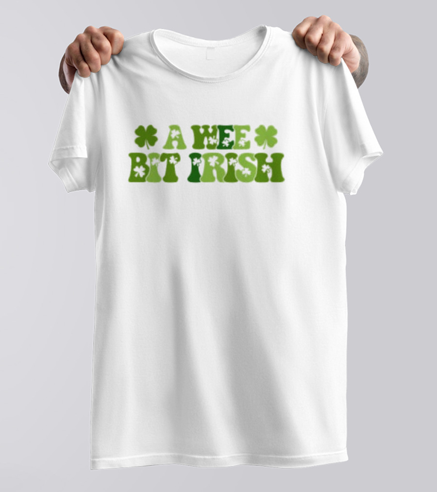 A Wee Bit Irish St Patrick’s Day Shamrock Heritage T-Shirt