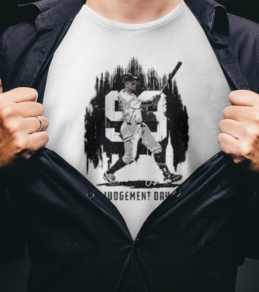 Aaron Judge Number 99 New York Judgement Day Baseball Signature T-Shirt