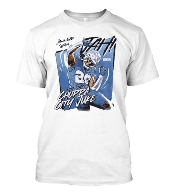 Jahmyr Gibbs Detroit Lions Choppa City Juke NFLPA 26 Football T-Shirt