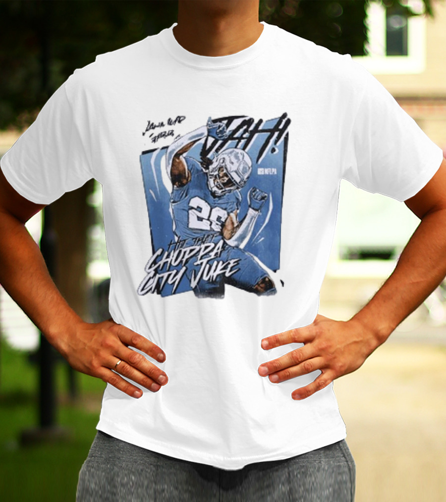 Jahmyr Gibbs Detroit Lions Choppa City Juke NFLPA 26 Football T-Shirt