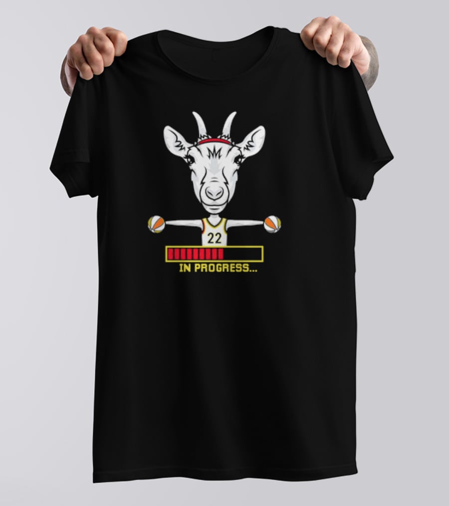 Caitlin Clark 22 Goat Basketball In Progress T-Shirt
