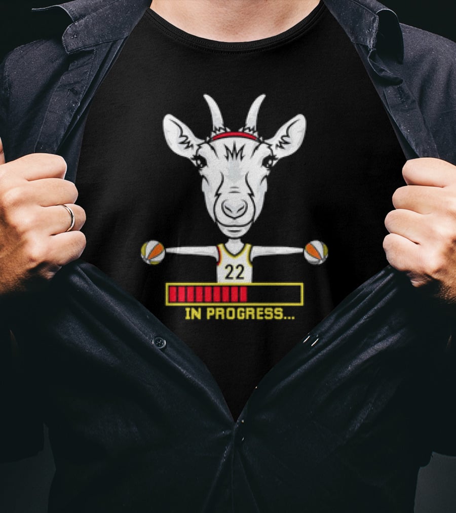 Caitlin Clark 22 Goat Basketball In Progress T-Shirt