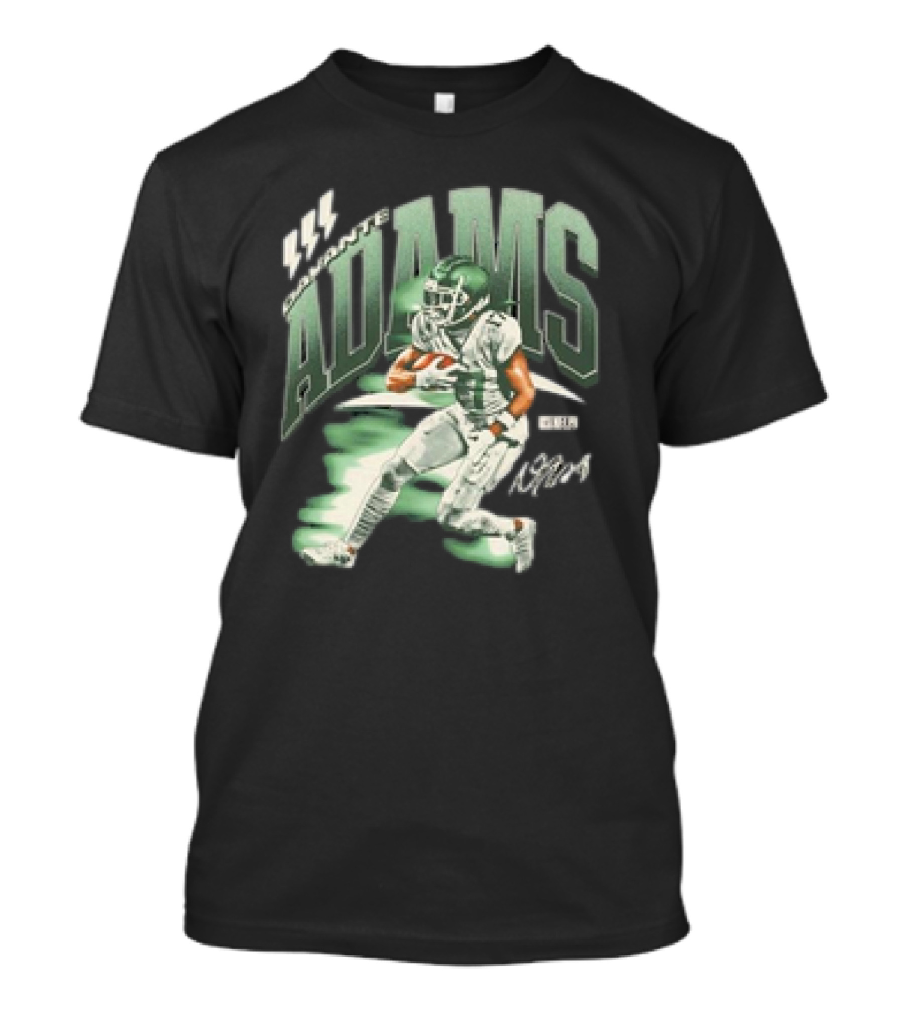 Davante Adams New York Jets Retro Football Player Action T-Shirt