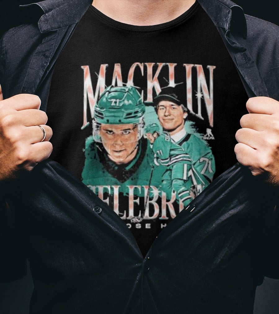 Macklin Celebrini San Jose Hockey Vintage Style Player T-Shirt