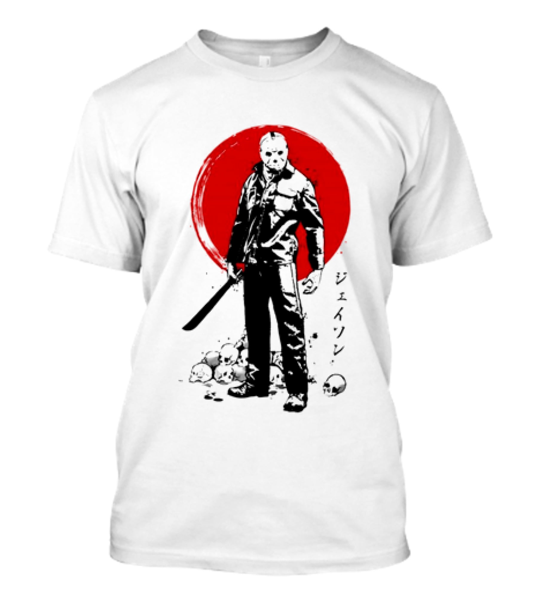 Jason Voorhees Friday The 13th Japanese Sumi-e Style T-Shirt