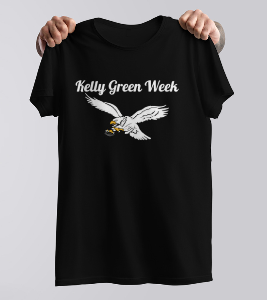 Philadelphia Eagles Kelly Green Week White Eagle T-Shirt