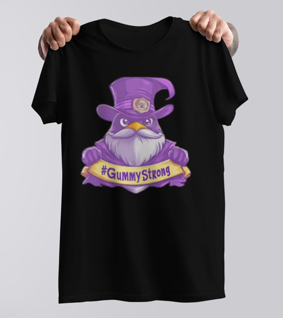 GummyStrong Purple Wizard Owl Emblem T-Shirt