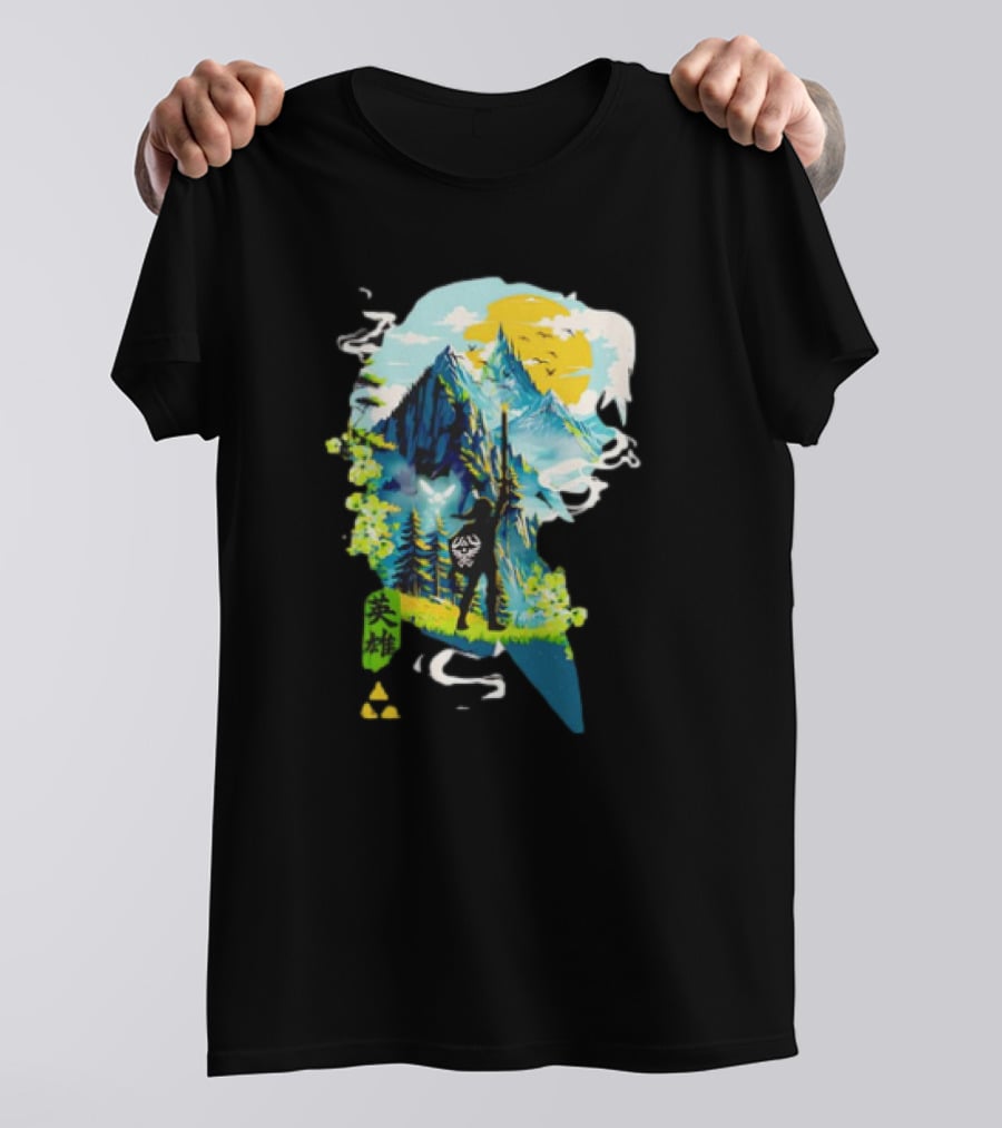 Heroic Ballad Of Link The Legend Of Zelda Tri-Force Journey T-Shirt