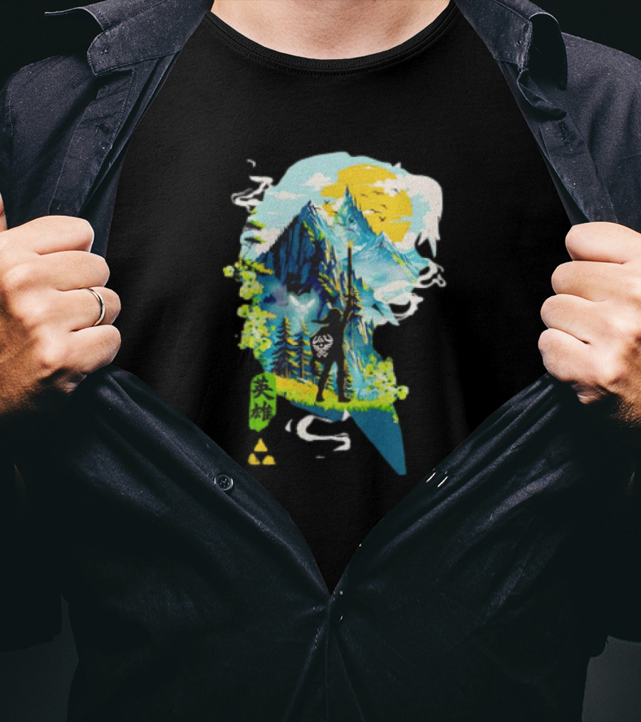 Heroic Ballad Of Link The Legend Of Zelda Tri-Force Journey T-Shirt