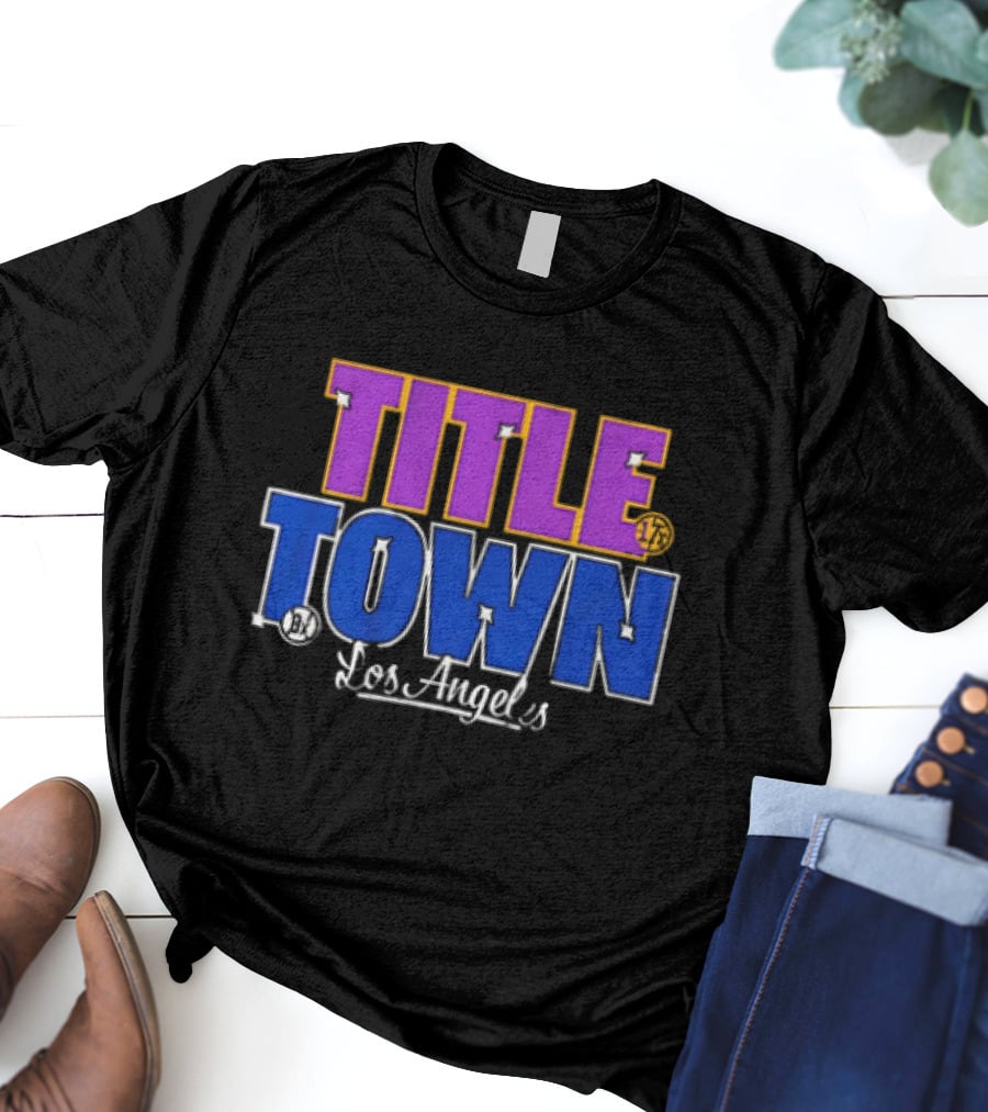 Los Angeles Dodgers Title Town T-Shirt