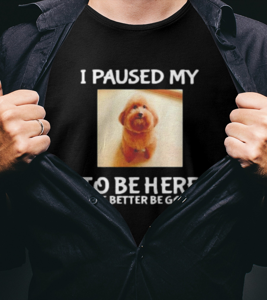 I Paused My Dog To Be Here This Better Be Good T-Shirt