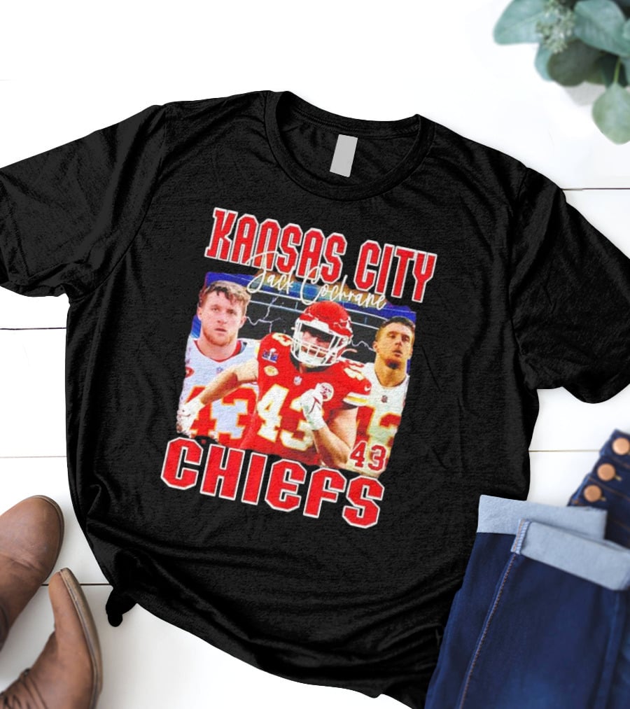 Kansas City Chiefs Jack Cochrane 43 Football T-Shirt
